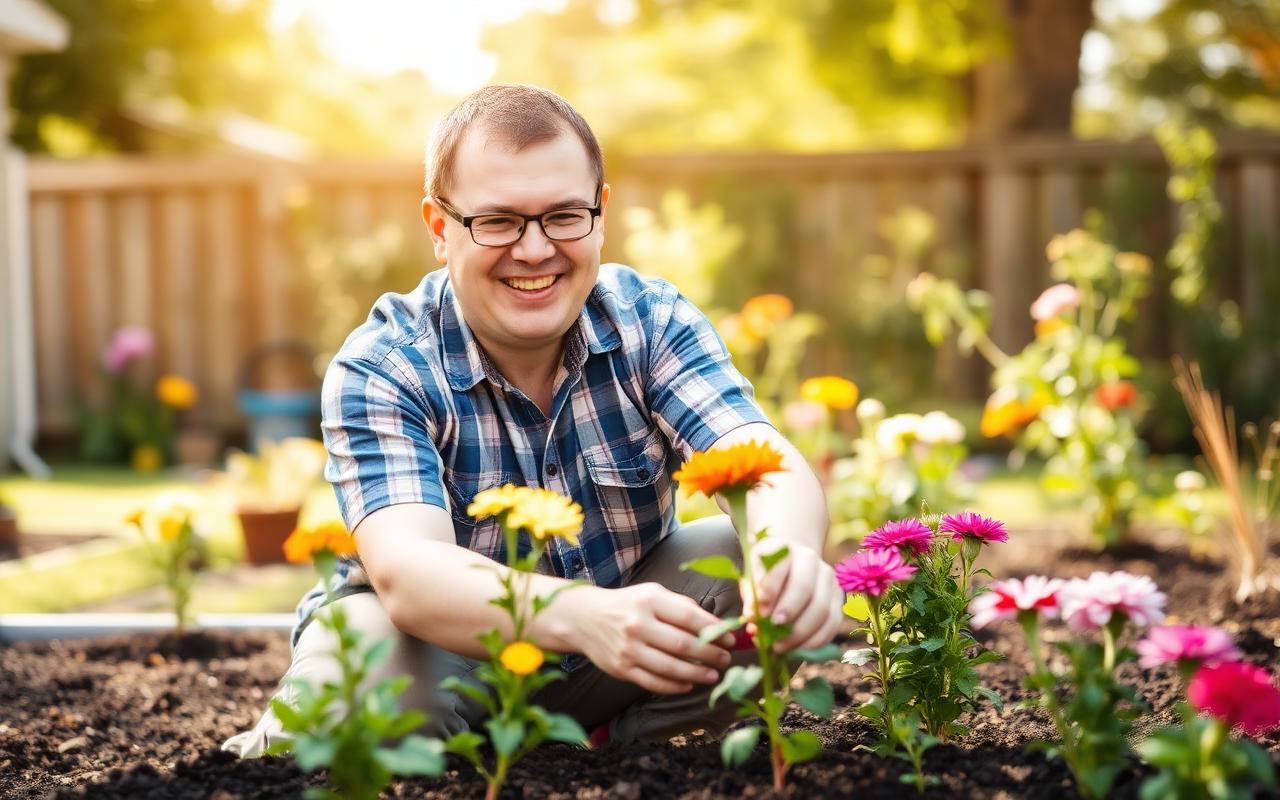 In the garden