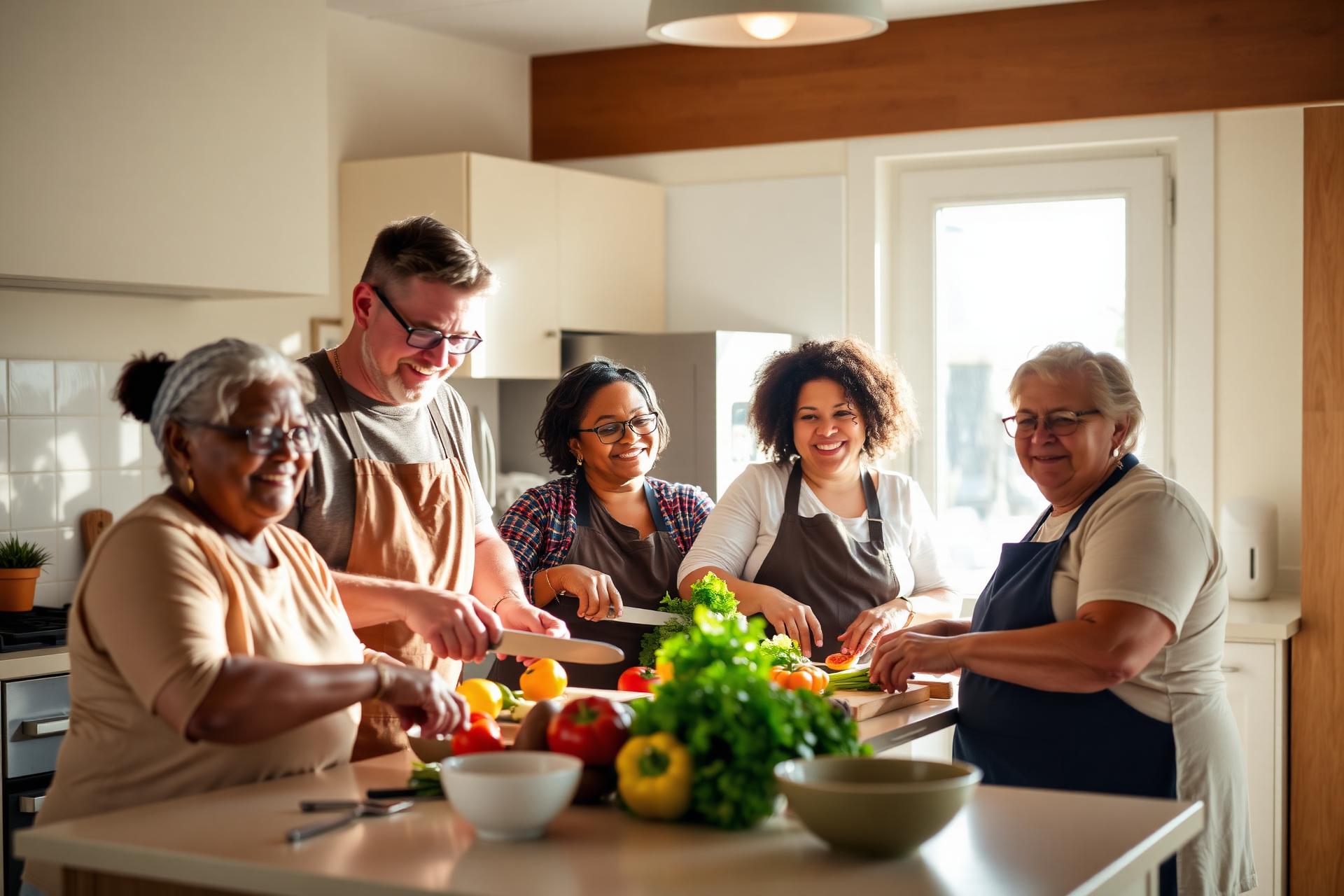 Cooking together